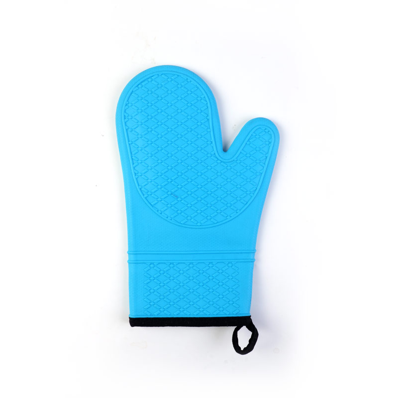 Long Section Plus Cotton Insulation Non-slip Silicone Gloves Heat Resistant
